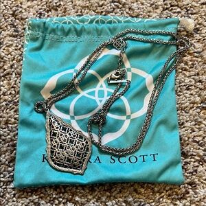 Kendra Scott Silver Filigree Necklace